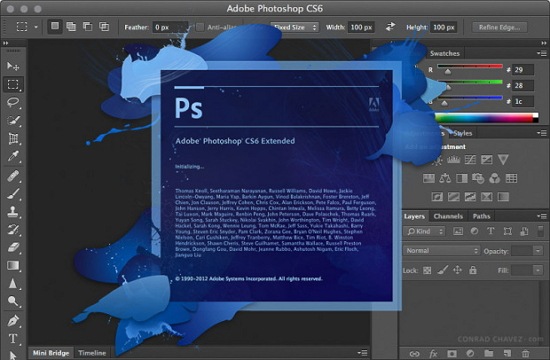 Adobe photoshop cs6 software