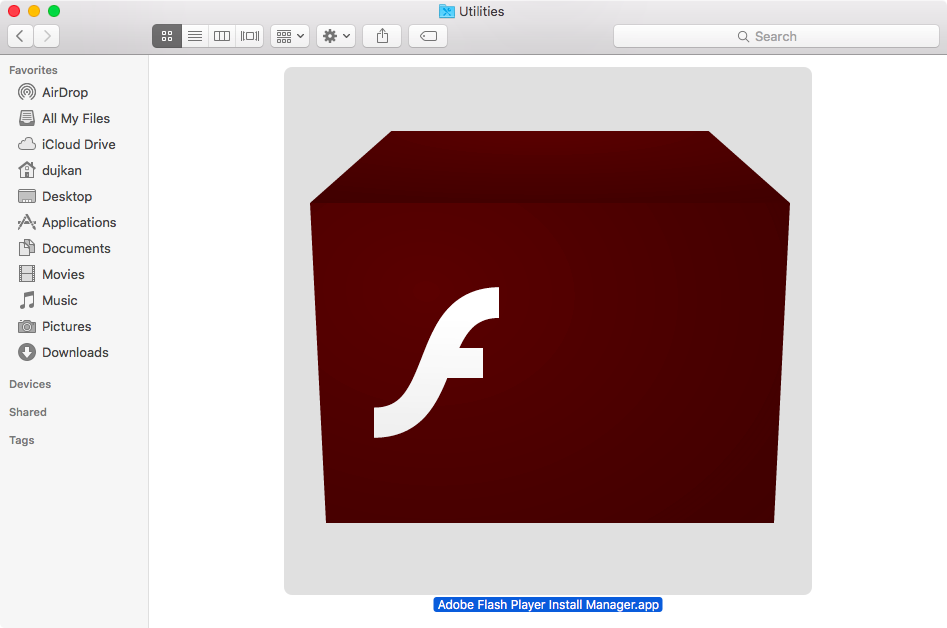 Adobe flash player for a mac